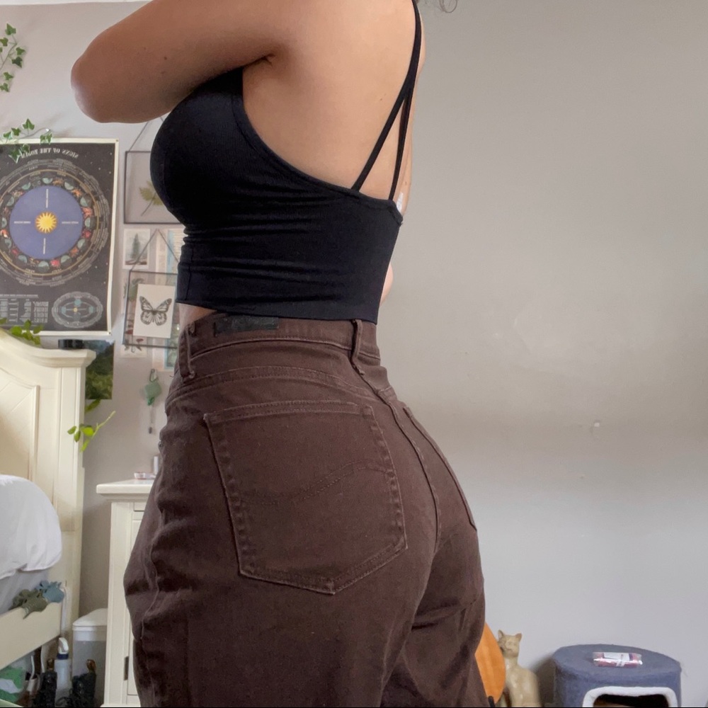 vintage lee brown relaxed jeans SOLD
